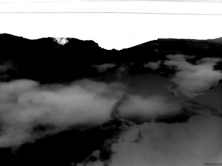 Paesaggio di nuvole linea dellorizzonte 2
