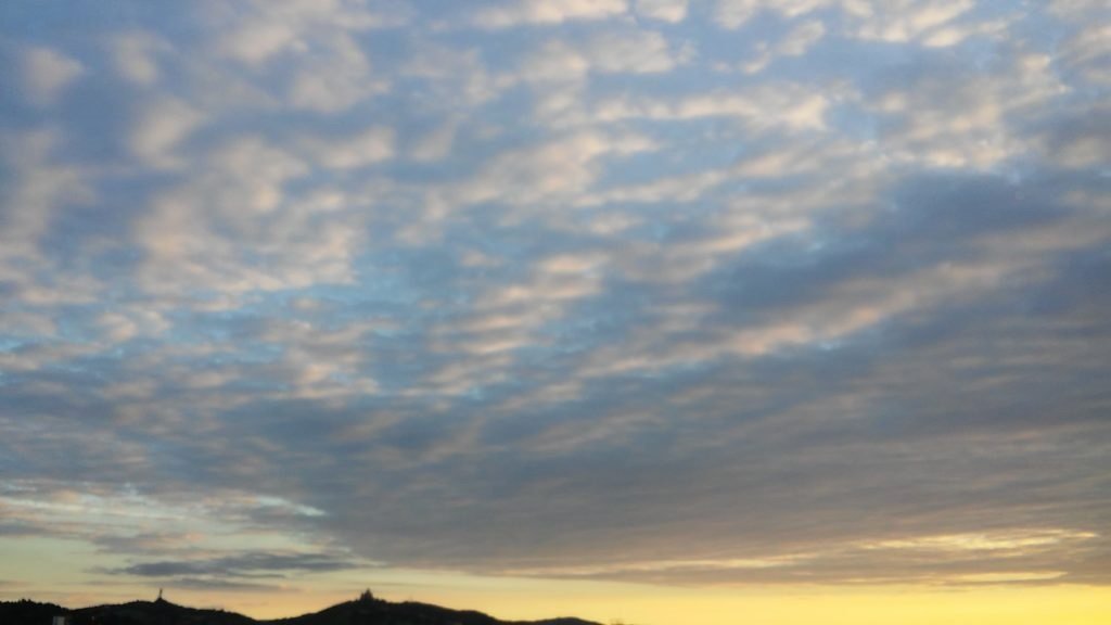 Cielo tramonto