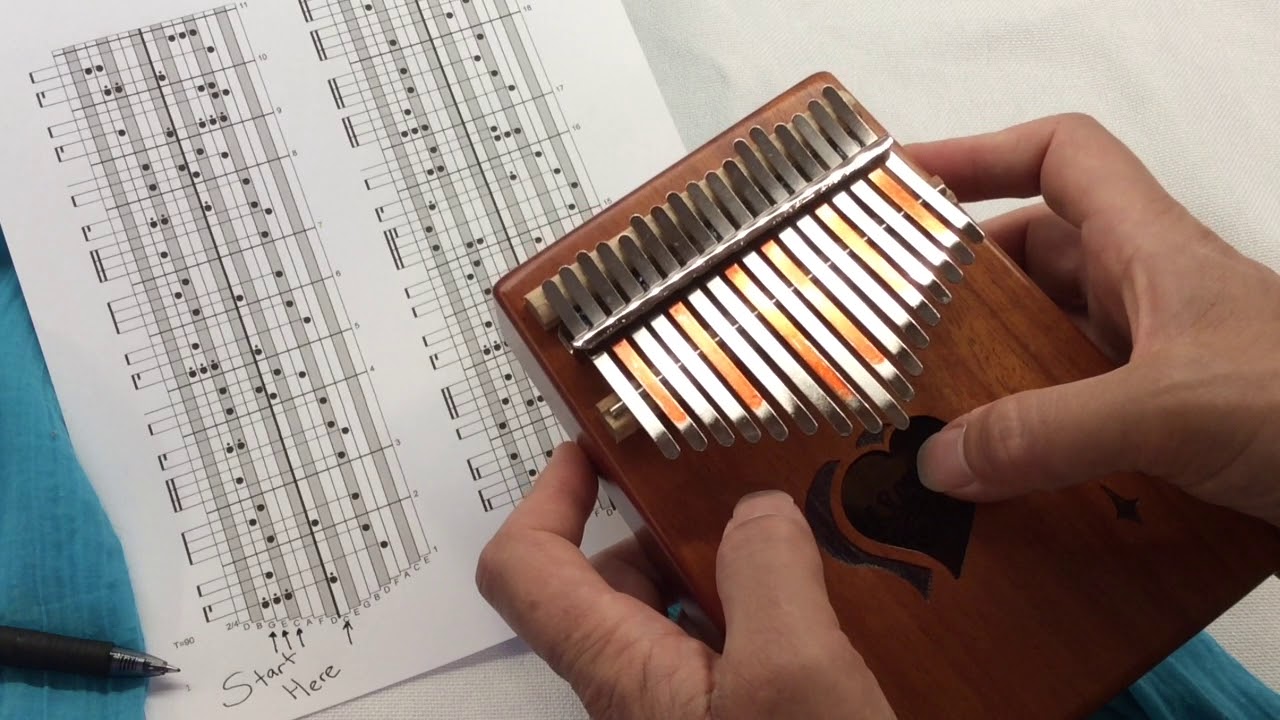 Spartiti per la kalimba dove trovarli e come leggerli